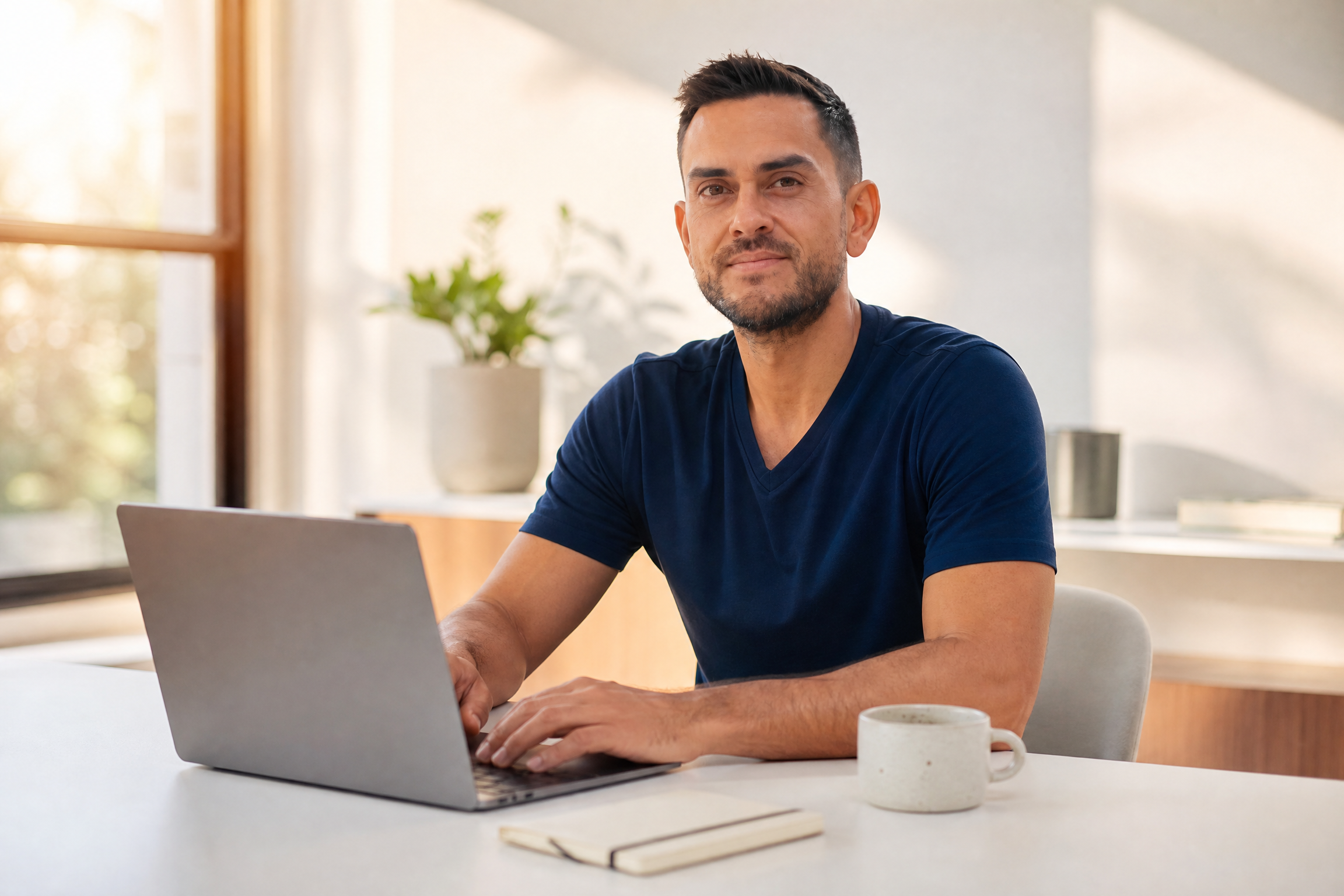 Sean Ali at his desk explaining why he built a manifestation app